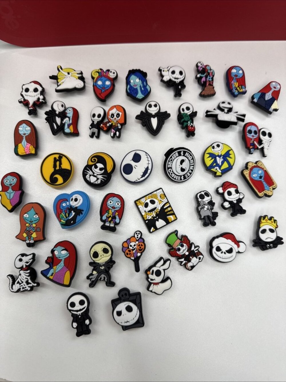 38pcs Halloween Horror Shoe Charms Skull Horror Shoe Charms Pins Sally - Picture 2 of 13